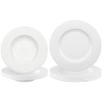 TAFELSERVICE Anmut weiß 12er Set - Weiß, Keramik (1/1/1cm) - Villeroy & Boch