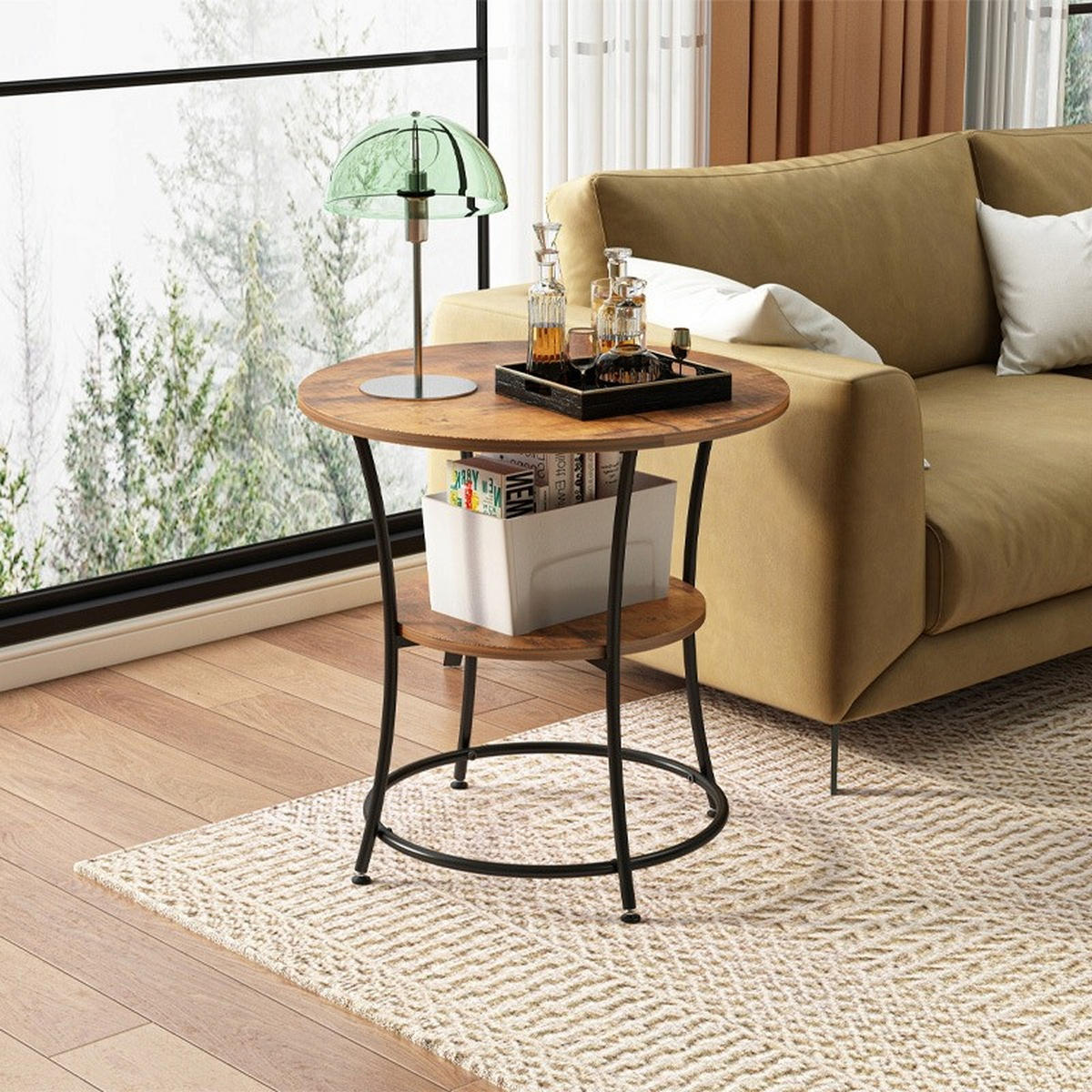 COUCHTISCH, braun 55/55/55 cm - Braun, Holzwerkstoff (55/55/55cm)