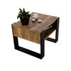 COUCHTISCH KARO 65 - Alteiche/Schwarz, Holz (53.6/65/45cm) - Mat-Haus