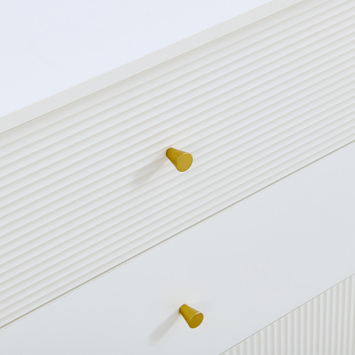 SIDEBOARD mit 6 Schubladen Elegante Kommode Weiß - Weiß, Holzwerkstoff (120/78/40cm) - Urban Meuble