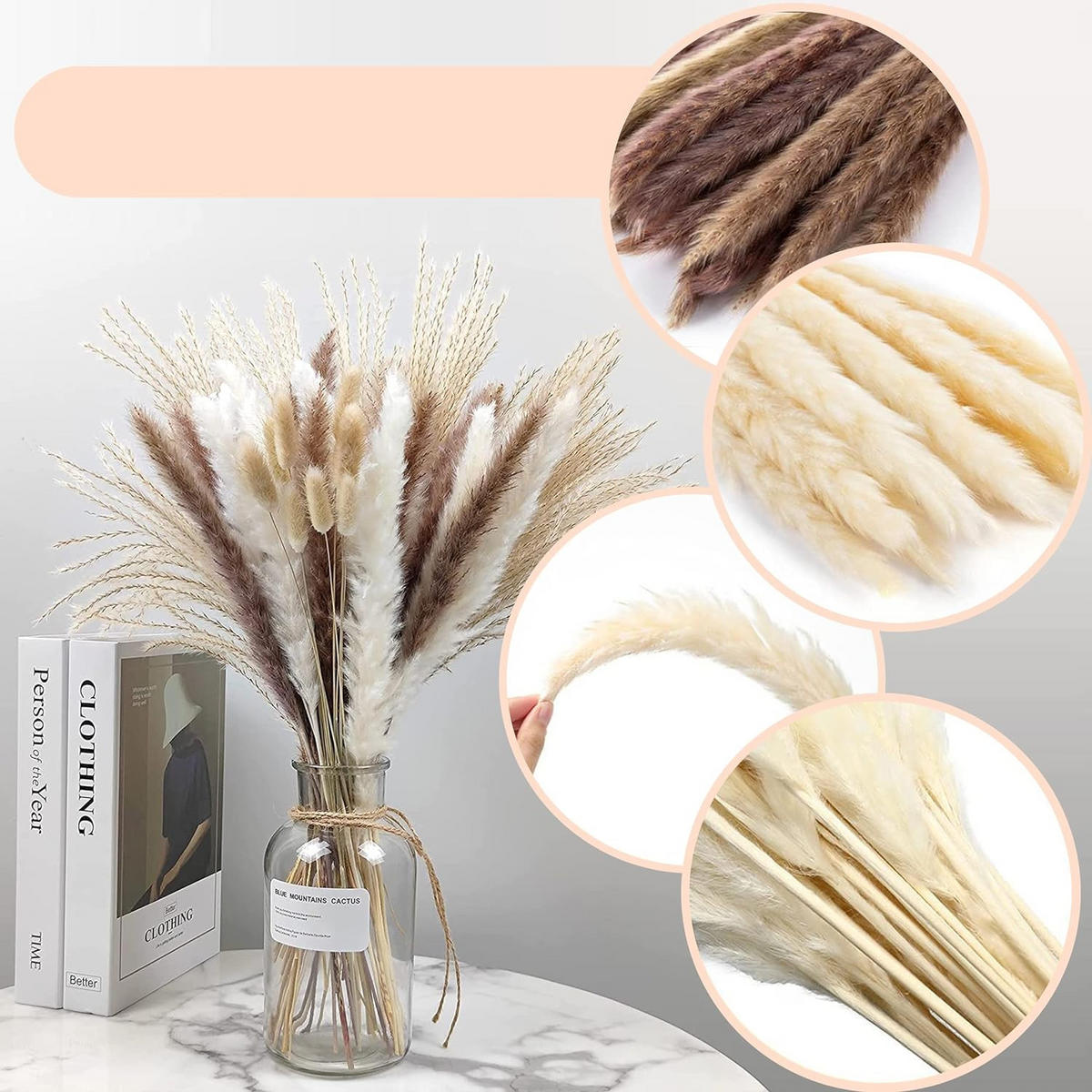 TROCKENBLUME für Blumen Arrangements Heim Decor - Multicolor, Naturmaterialien (5cm) - Kaket