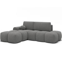 ECKSOFA VITTARIO mit Schlaffunktion & Bettkasten – Modernes L-Sofa 227 cm, inklusive Kissen - Grau, Kunststoff (227/95cm) - Wohnideebilder