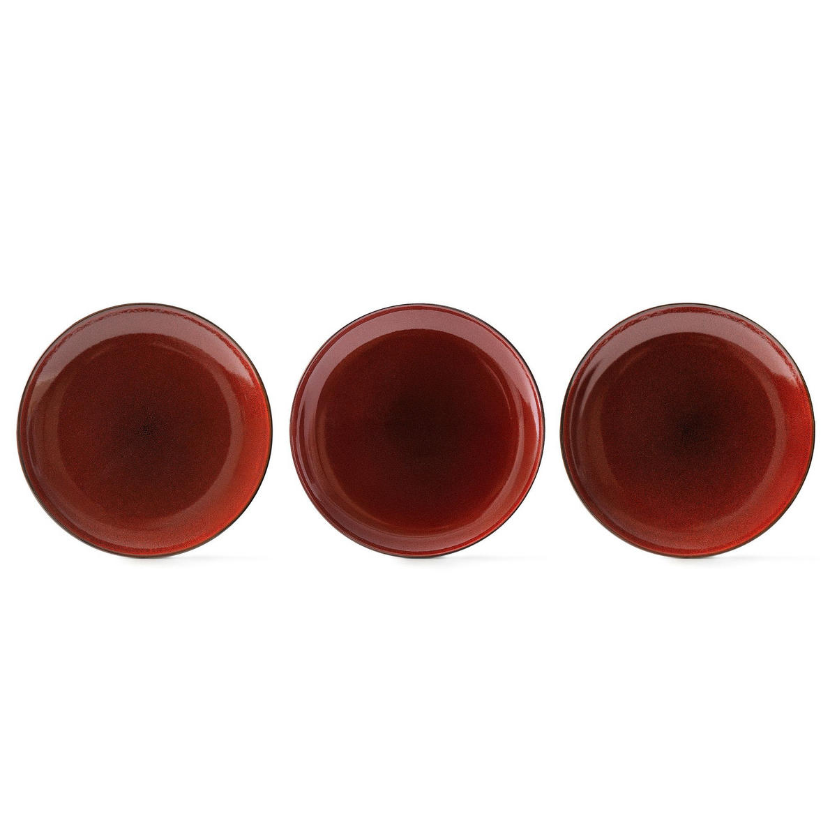 TELLER-SET DESSERTELLERSET GAMBIA 6-tlg - Rot, Keramik (20.5cm) - Ritzenhoff Breker