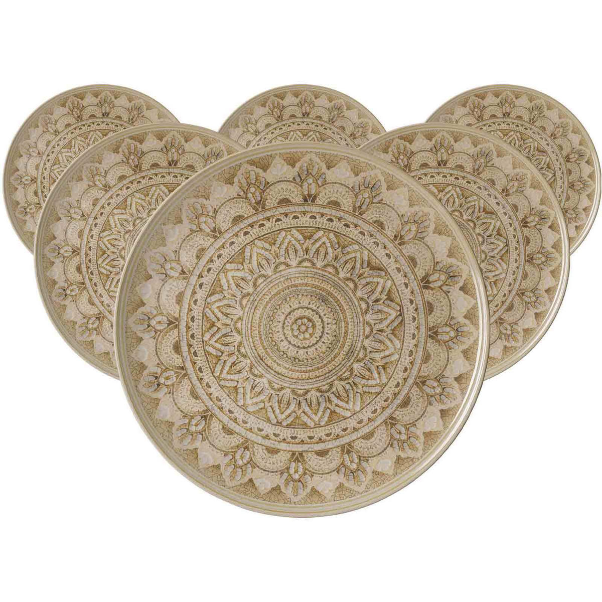 PLATZTELLER Rimini beige ø 32 cm 6er Set - Beige, Keramik (32cm) - Ritzenhoff Breker