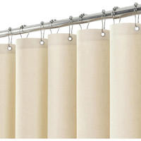 DUSCHVORHANG Leinenoptik Beige 182 x 198 cm - Beige, Textil (182/198cm)