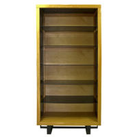 EICHEN-VITRINE Regal für Wohnzimmer und Arbeitsbüro MOCCA - Eichefarben, Holz (100/200/40cm) - Rawood Furniture