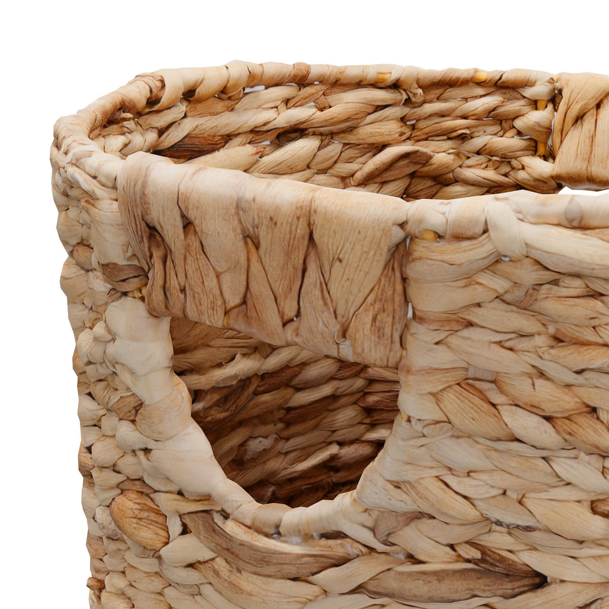 PAPIERKORB - Hellbraun, Textil/Metall (25/32/25cm) - Relaxdays