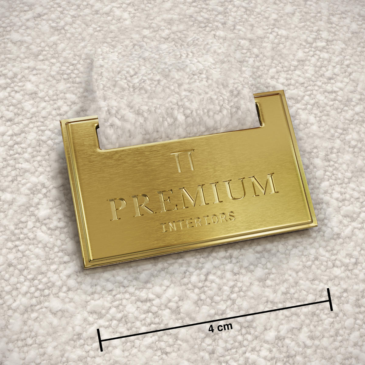 SOFA BLOOM Frottee Creme 241cm - Creme, Textil (241/69.5/94cm) - Premium Interiors