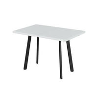 JEDÁLENSKÝ STÔL Tisko Biela/čierna 160 x 80 cm s výsuvnou doskou stola - čierna/biela, kompozitné drevo (80/160/76cm) - Vicco