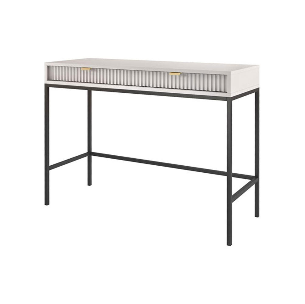 Feldmann-Wohnen Schreibtisch Grau 104x78x50 cm
