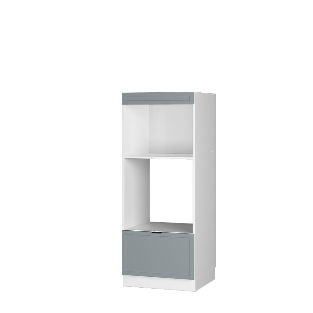 MIKROWELLENSCHRANK Fame-Line Hellblau-grau 60 cm offen - Blaugrau/Weiß, Holzwerkstoff (60/153.6/58.1cm) - Vicco