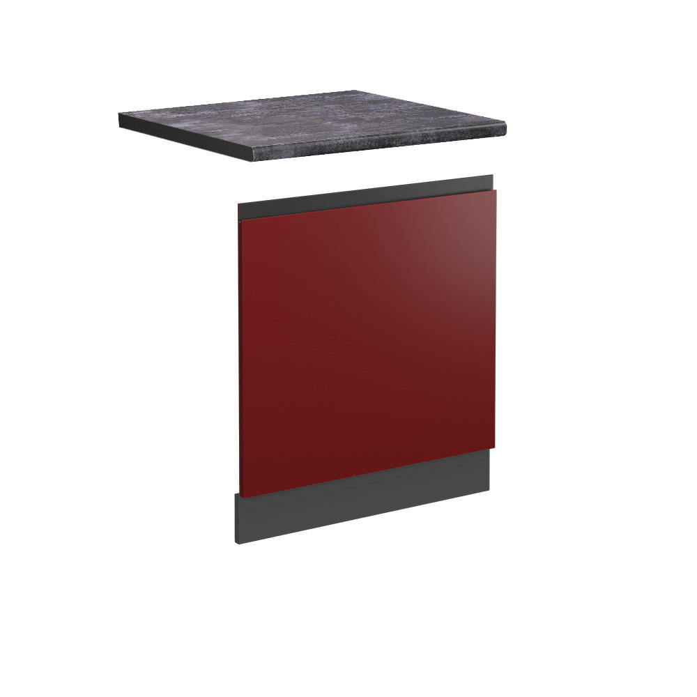 Vicco PŘEDNÍ PANEL R-Line Červená 60 cm , PD Antracit