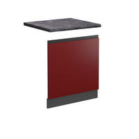 PŘEDNÍ PANEL R-Line Červená - antracitová/červená, kompozitní dřevo (60/57.2/1.6cm) - Vicco