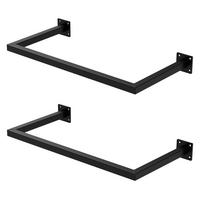 KLEIDERSTANGE 2er Set - Schwarz, Metall (30/6.5/64cm) - ML-DESIGN