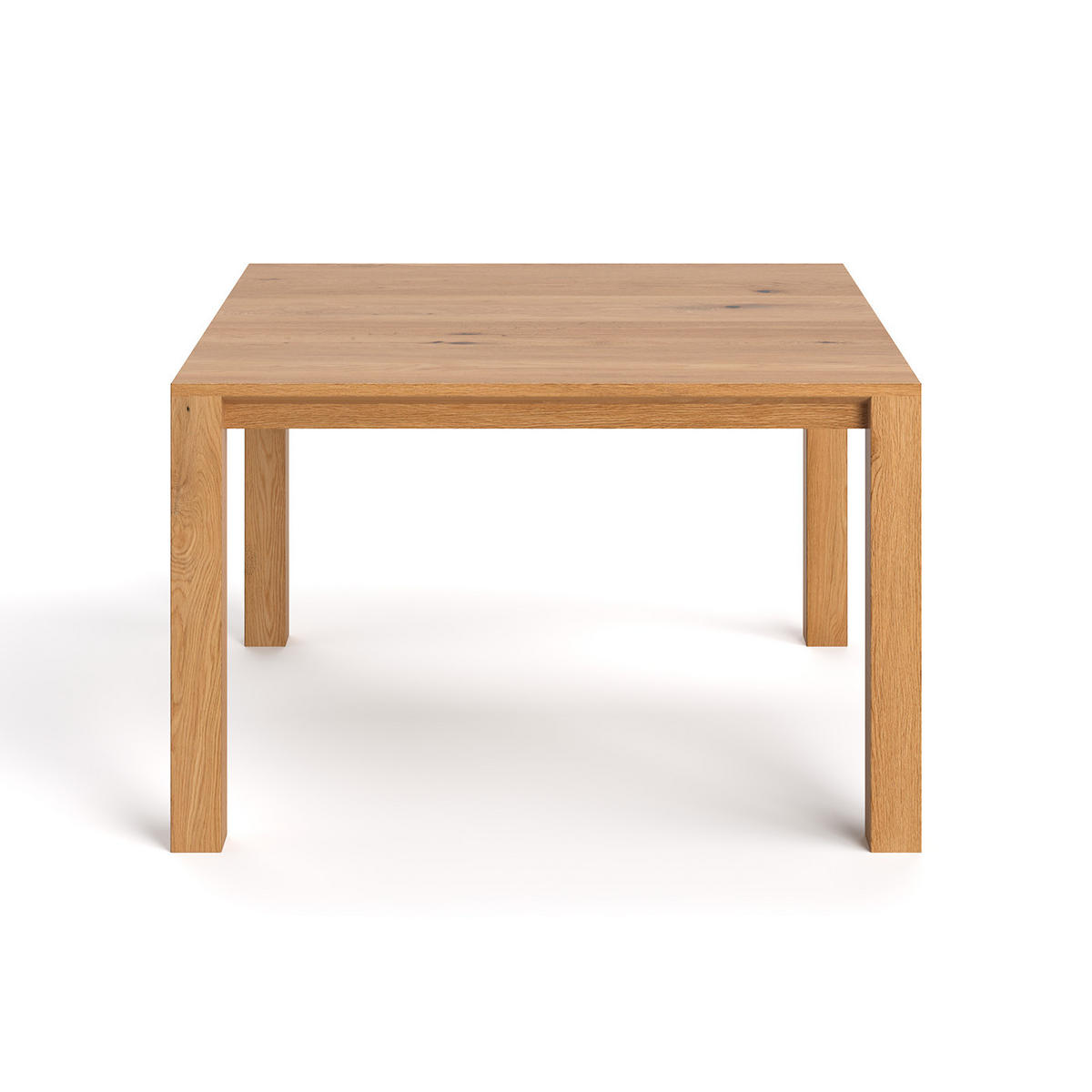 ESSTISCH Plain aus massivem Eichenholz 100x100 cm - Eichefarben/Naturfarben, Holz (100/100/75cm) - Danzz