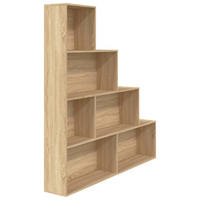 BÜCHERREGAL mit 4 Ebenen 155/24/160 cm aus Holzwerkstoff Sonoma-Eiche Dekor - Sonoma Eiche, Holz (155/160/24cm) - vidaXL