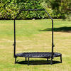 KINDERTRAMPOLIN Fit 94 cm schwarz Fitness-Trampolin Haltestange wetterbeständig - Schwarz, Metall (94/94cm) - Chipolino