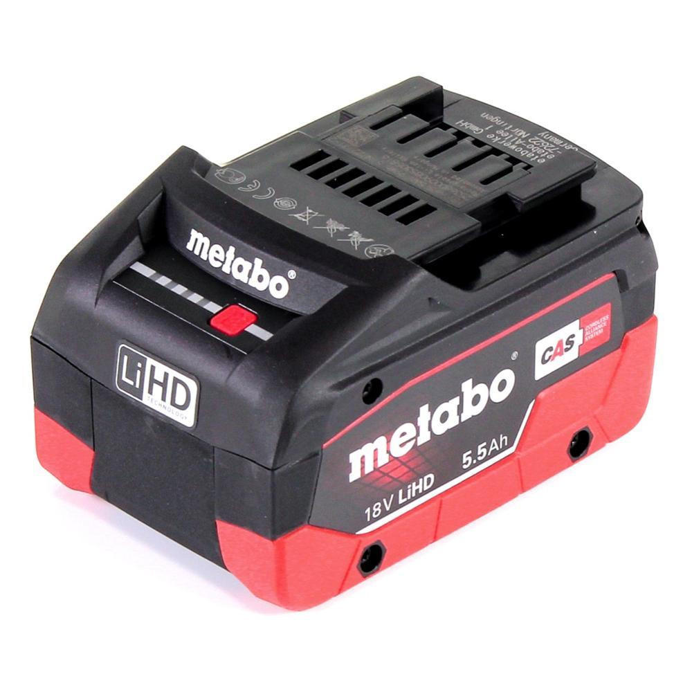 METABO LiHD Akkupack 18 V 5,5 Ah Li-Ion Akku ( 625368000 ) CAS System - Multicolor, Kunststoff (12/80/7cm) - Metabo