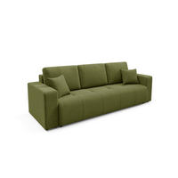 SOFA Giulia 3 Sitzplätze Grün - Grün, Holz (244/82/102cm) - Petits-meubles