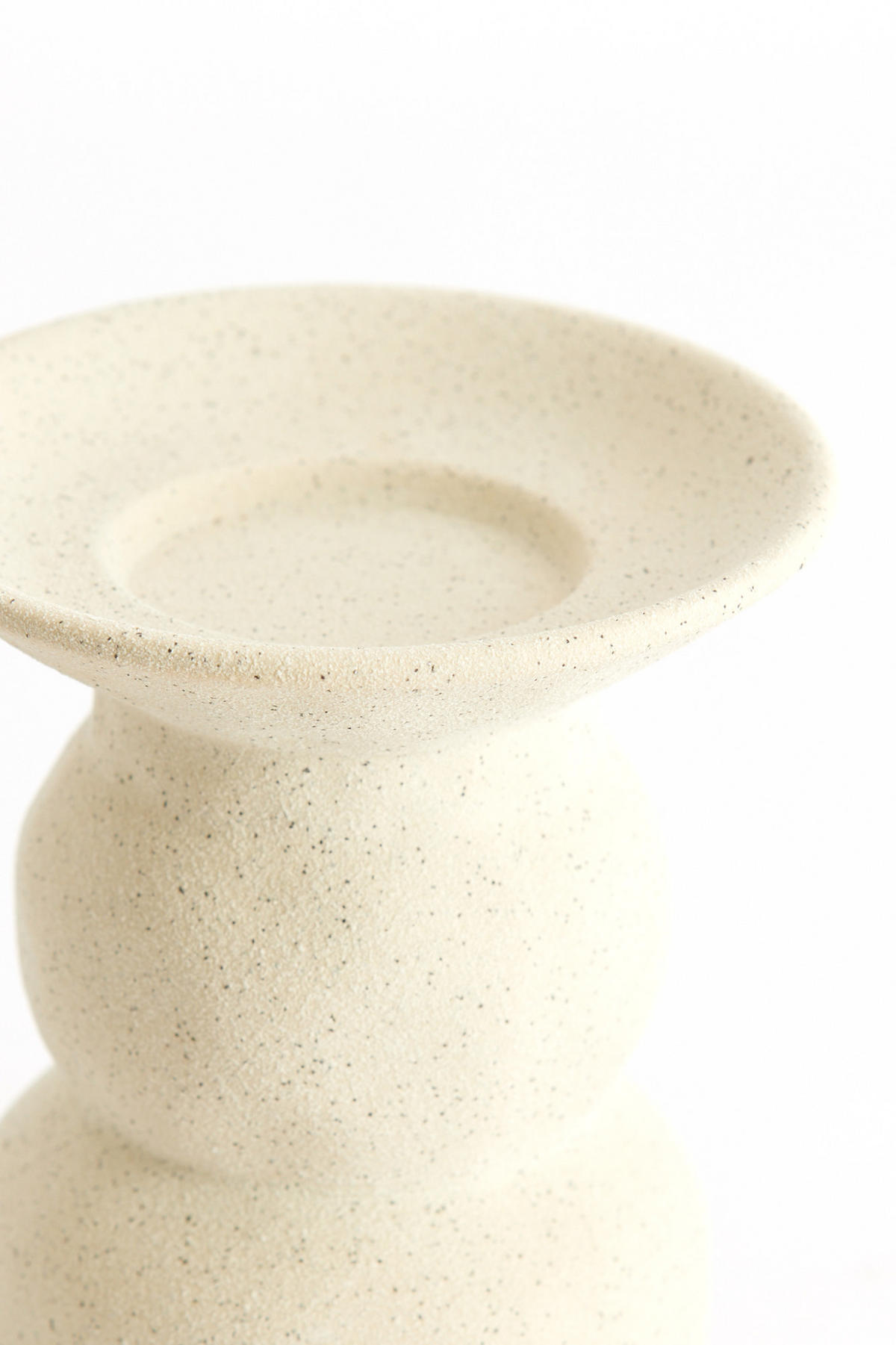 KERZENHALTER Atrani Weiß Ø12,5/15 cm - Weiß, Keramik (12.5/15/12.5cm) - Light & Living