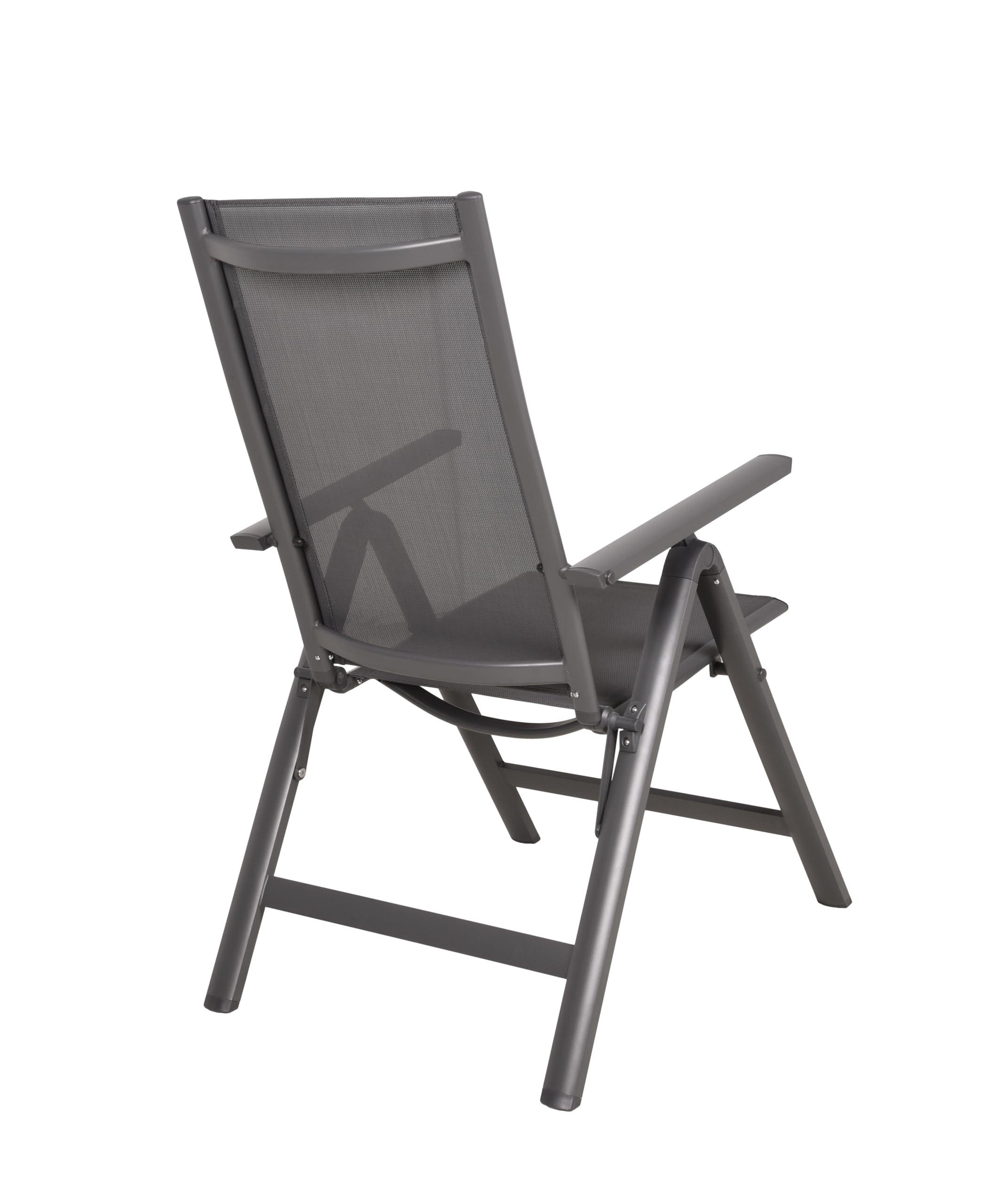 Deluke Gartenstuhl Anthrazit 59.5x107x73 cm
