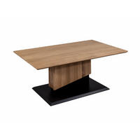 COUCHTISCH höhenverstellbar Citlali 110x54x65 Echtholz Wildeiche - Wildeiche/Schwarz, Holz (110/65/65cm) - 58aufmkessel