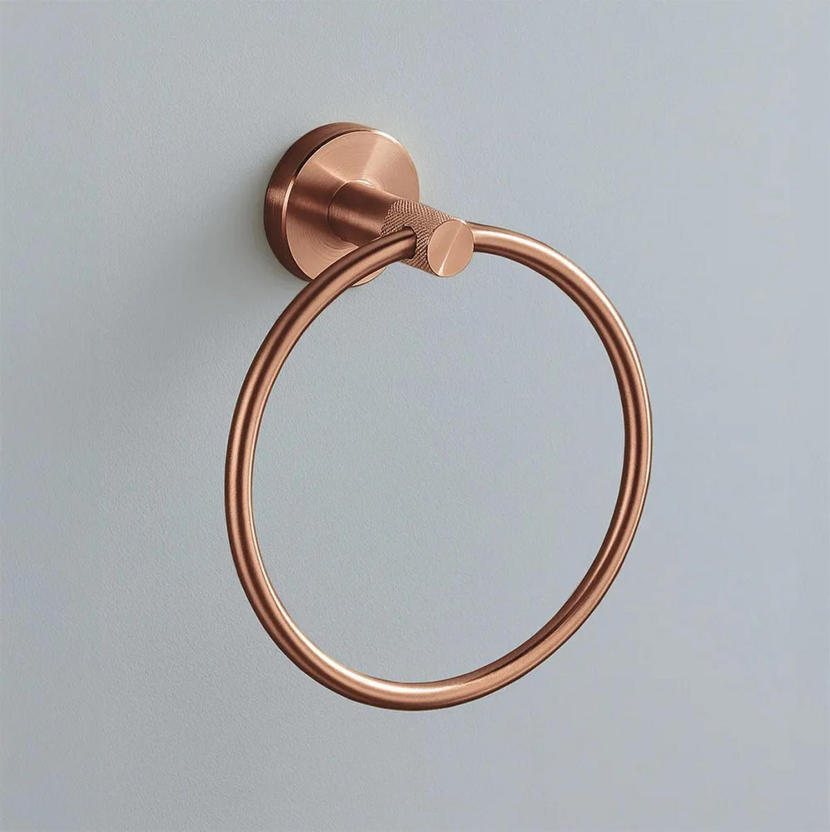 HANDTUCHHALTER Rea Ring 6610 Modern Brush Copper - Kupferfarben, Metall (15.5/18/6.5cm) - REA