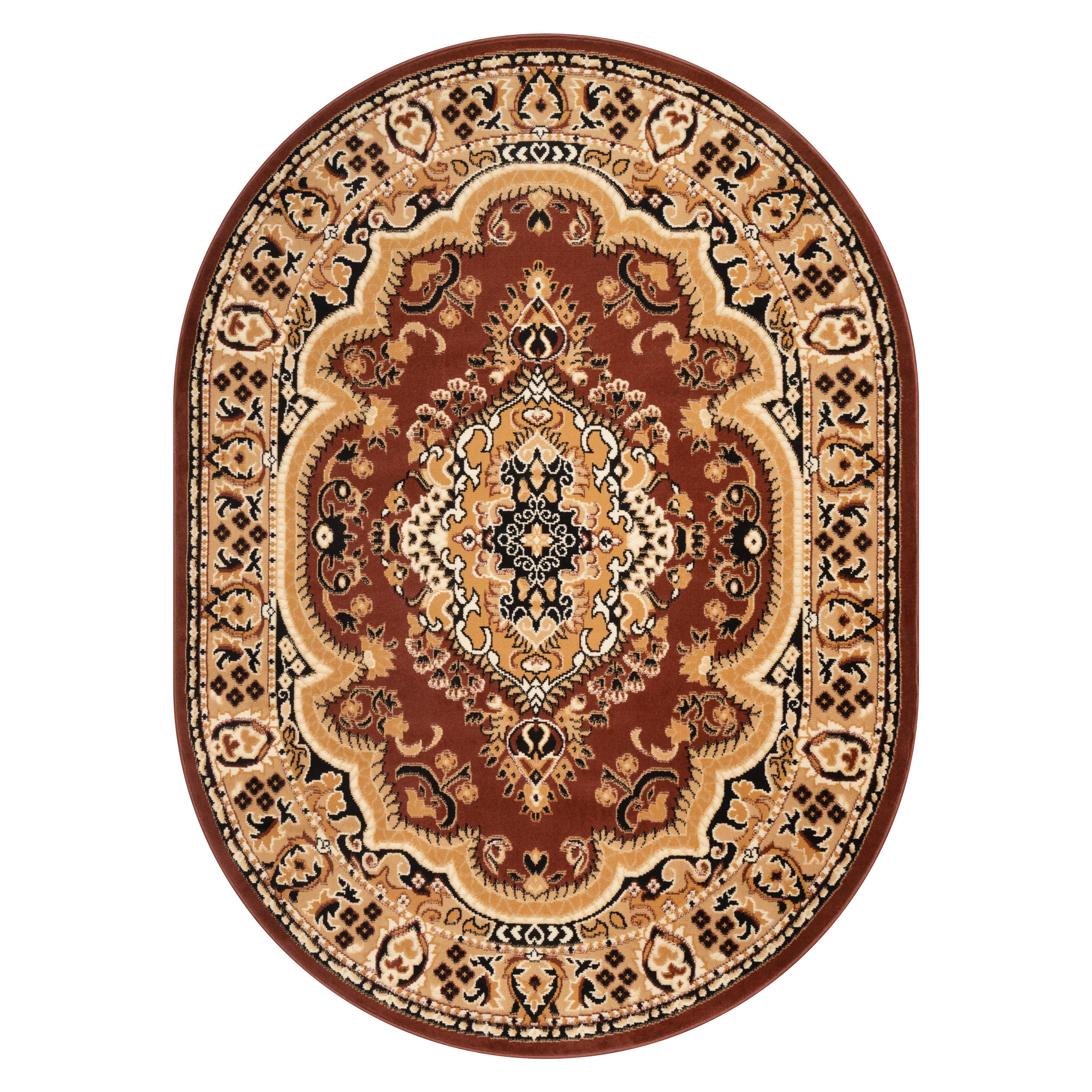 Tapiso Teppich Braun 180x250 cm