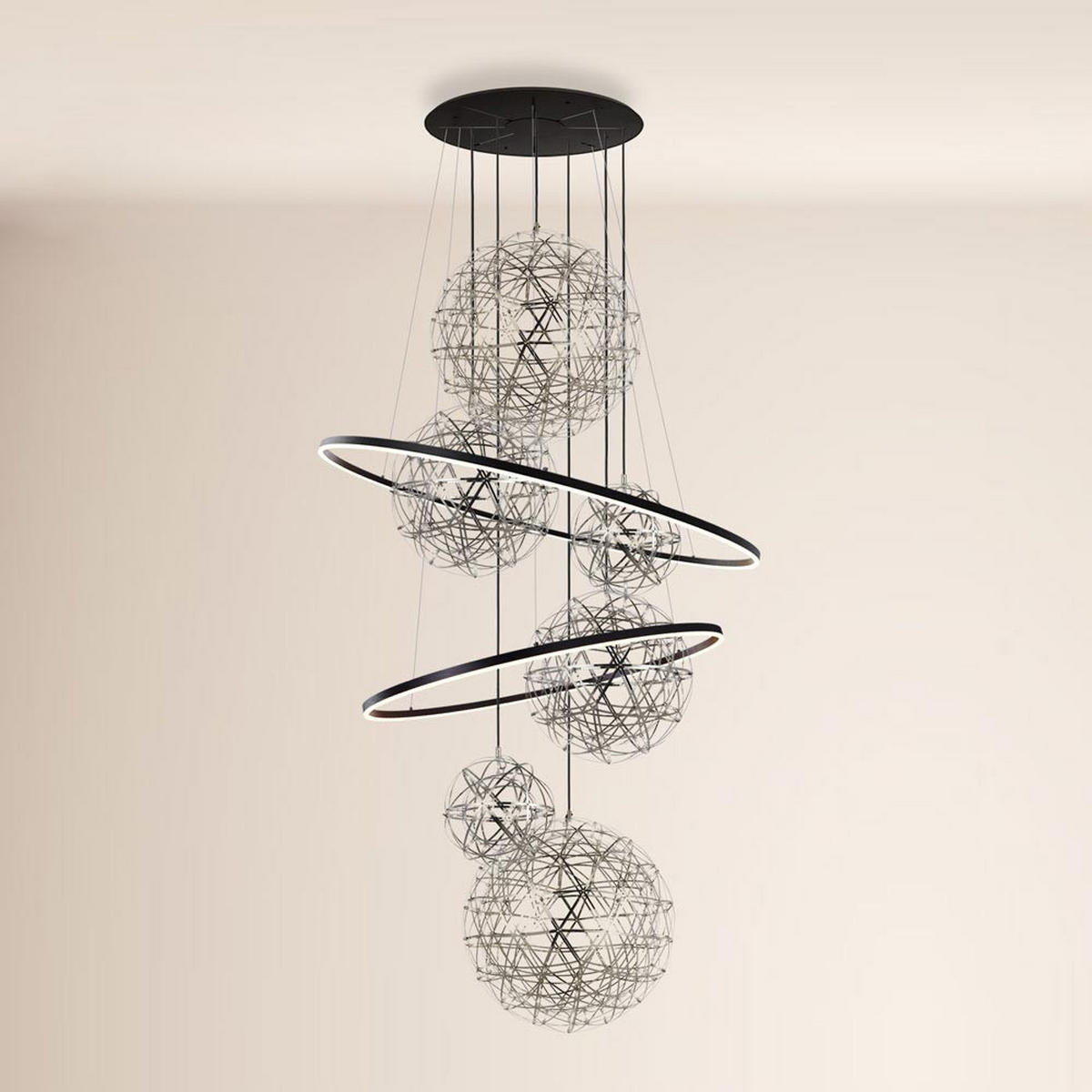 LED-GALERIELEUCHTE Fusion Weiß/Chrom - Weiß, Metall (150/150/500cm) - s.luce