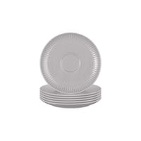 KOMBI-UNTERTASSEN Amina Silbergrau ø 16 cm 6er Set - Grau, Keramik (16cm) - Seltmann Weiden