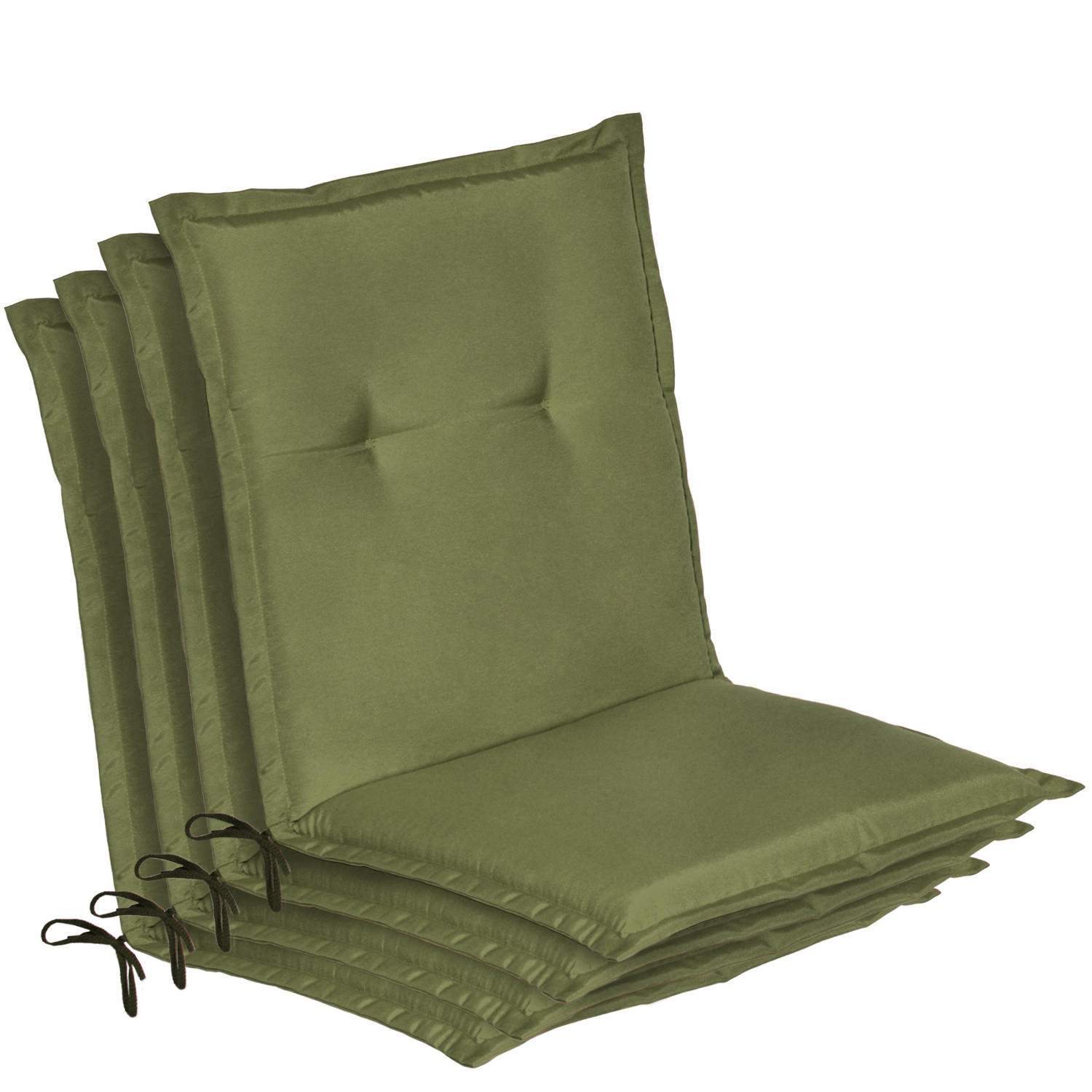NIEDERLEHNER Loft NL 100x50x6cm Olivgrün (4tlg) - Olivgrün, Textil (50/100cm) - Beautissu 