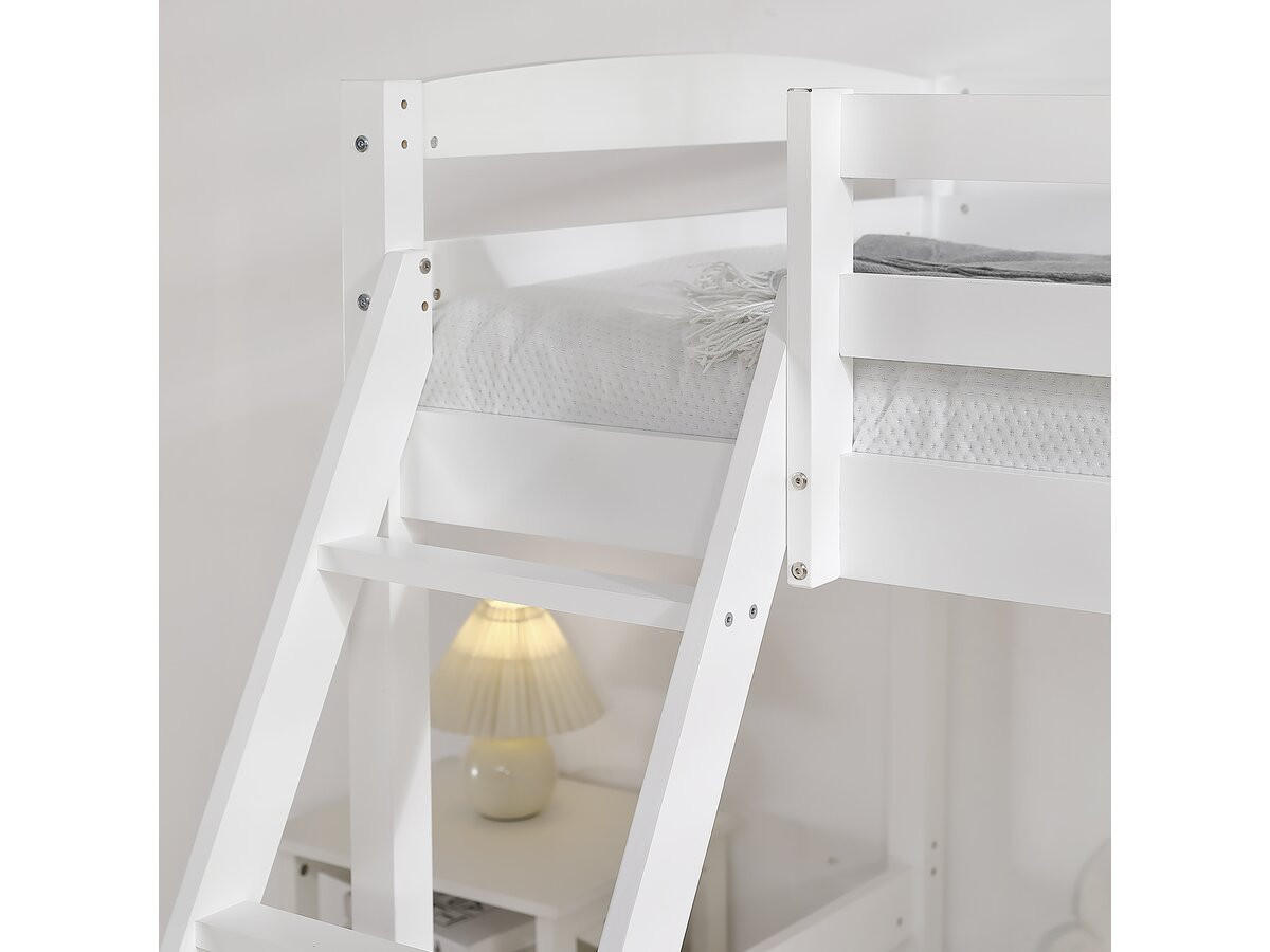 ETAGENBETT léa weiss - Weiß, Metall - Habitat Garten