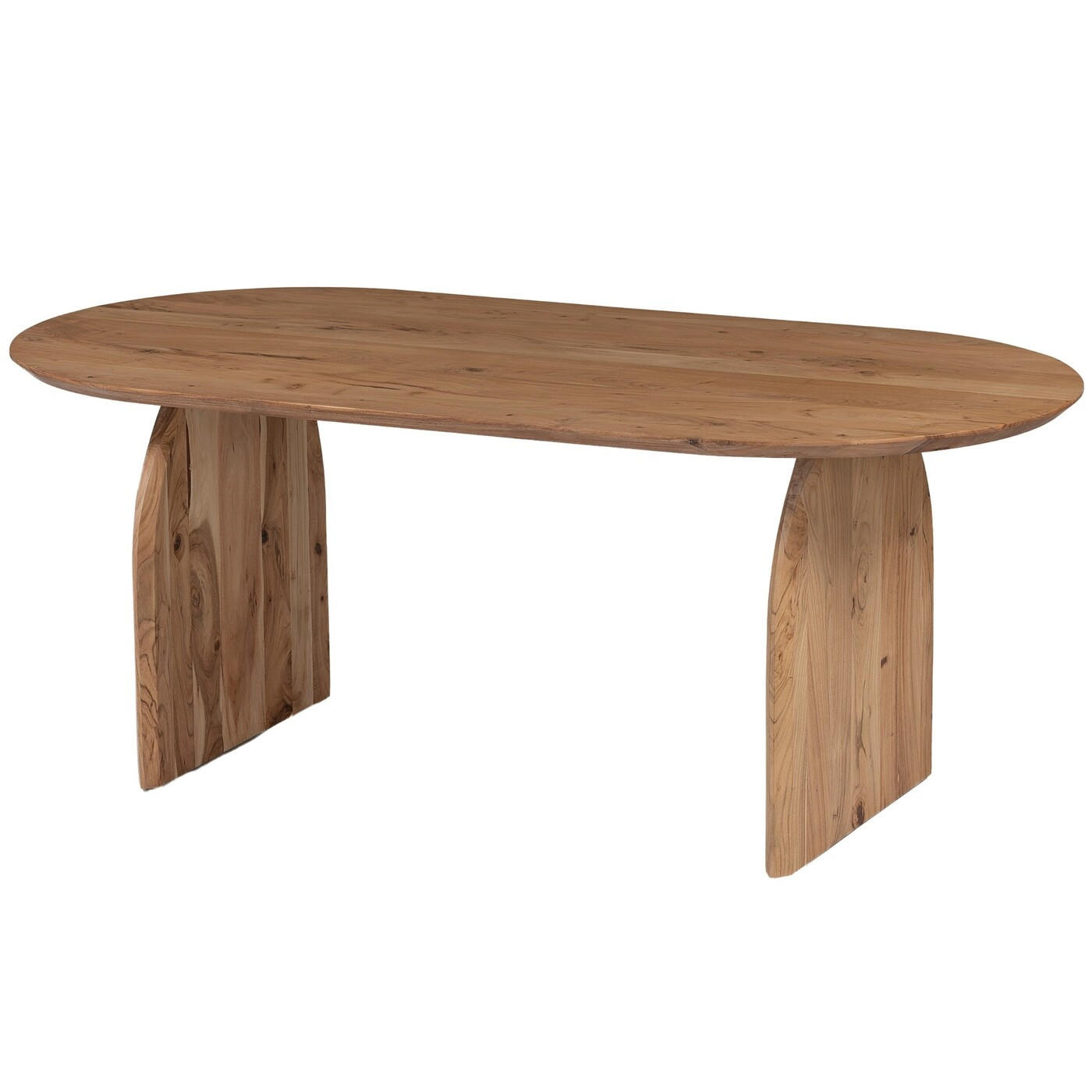 ESSTISCH oval aus Mangoholz 240cm, natürlich - Braun, Holz (240/100/76cm) - Giga Meubel