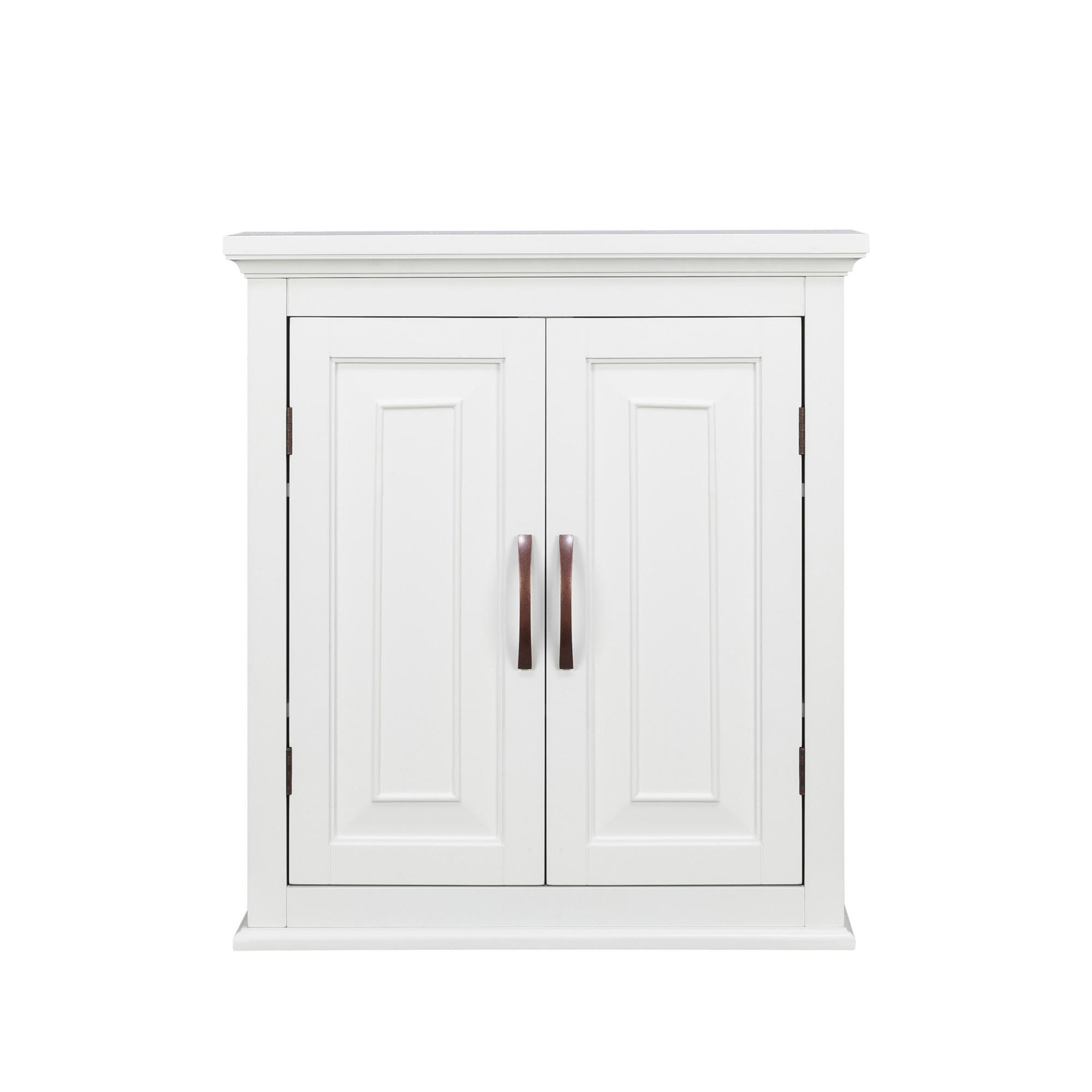 WANDBADSCHRANK mit verstellbaren, 64cm, Weiß - Weiß, Holzwerkstoff (20/64/57cm) - Teamson Home