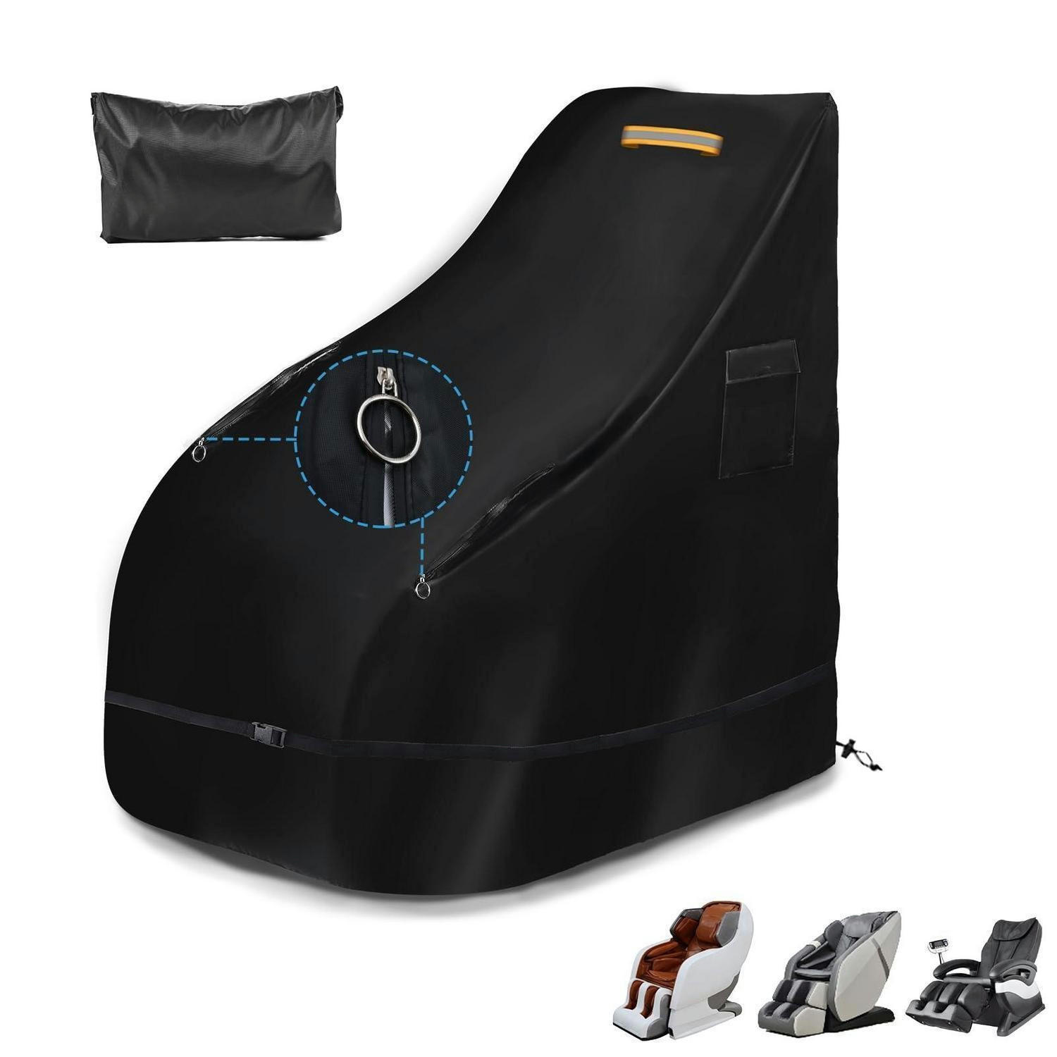 MASSAGESESSELBEZUG wasserdicht 140 x 60 x 145 cm - Schwarz, Textil (100.1/139.7/160cm)