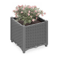 PFLANZKÜBEL - Grau, Kunststoff (40/38/40cm) - Relaxdays