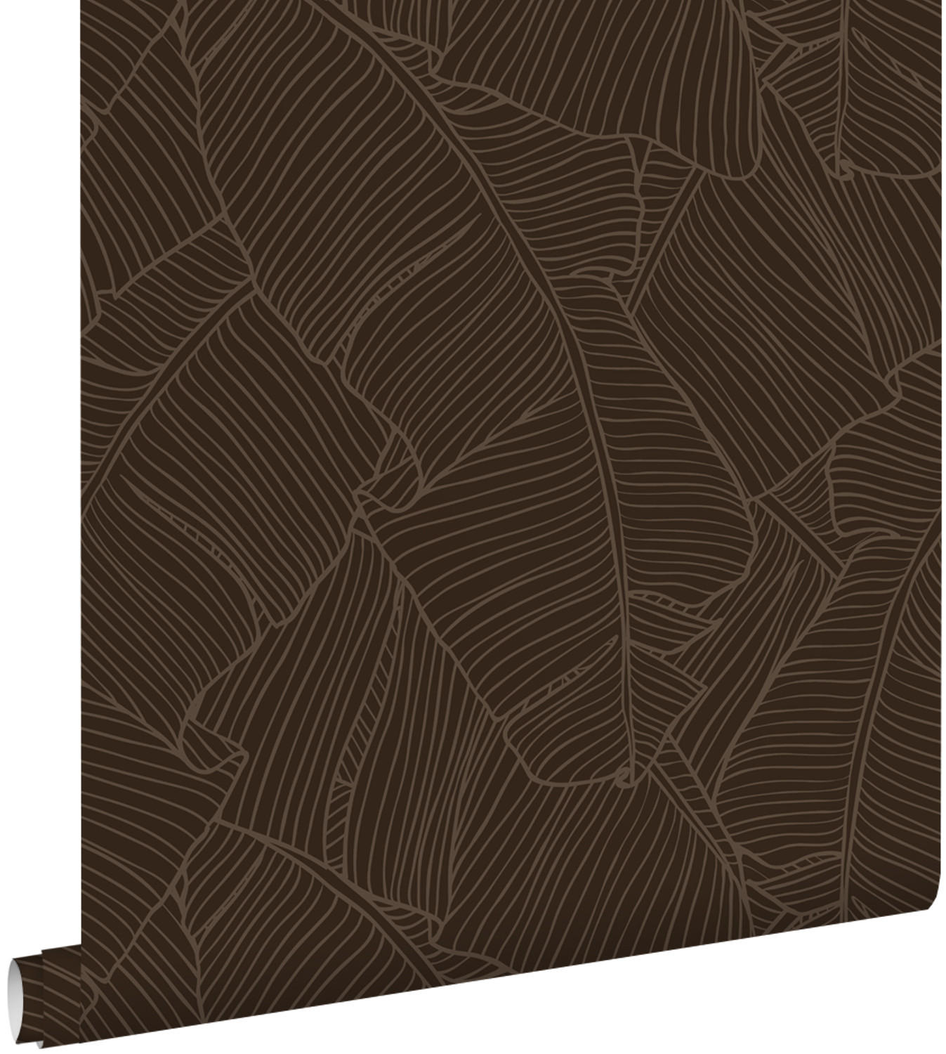 TAPETE Blätter 50 x 900 cm - Braun, Papier (50/900cm) - ESTAhome