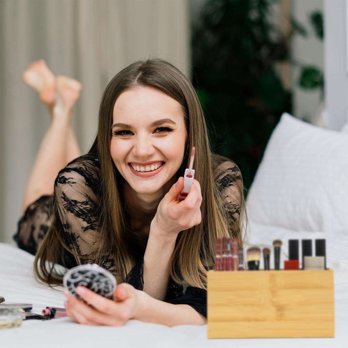 ORDNUNGSBOX - Hellbraun, Holz/Holzwerkstoff (18/9.5/9cm) - Relaxdays