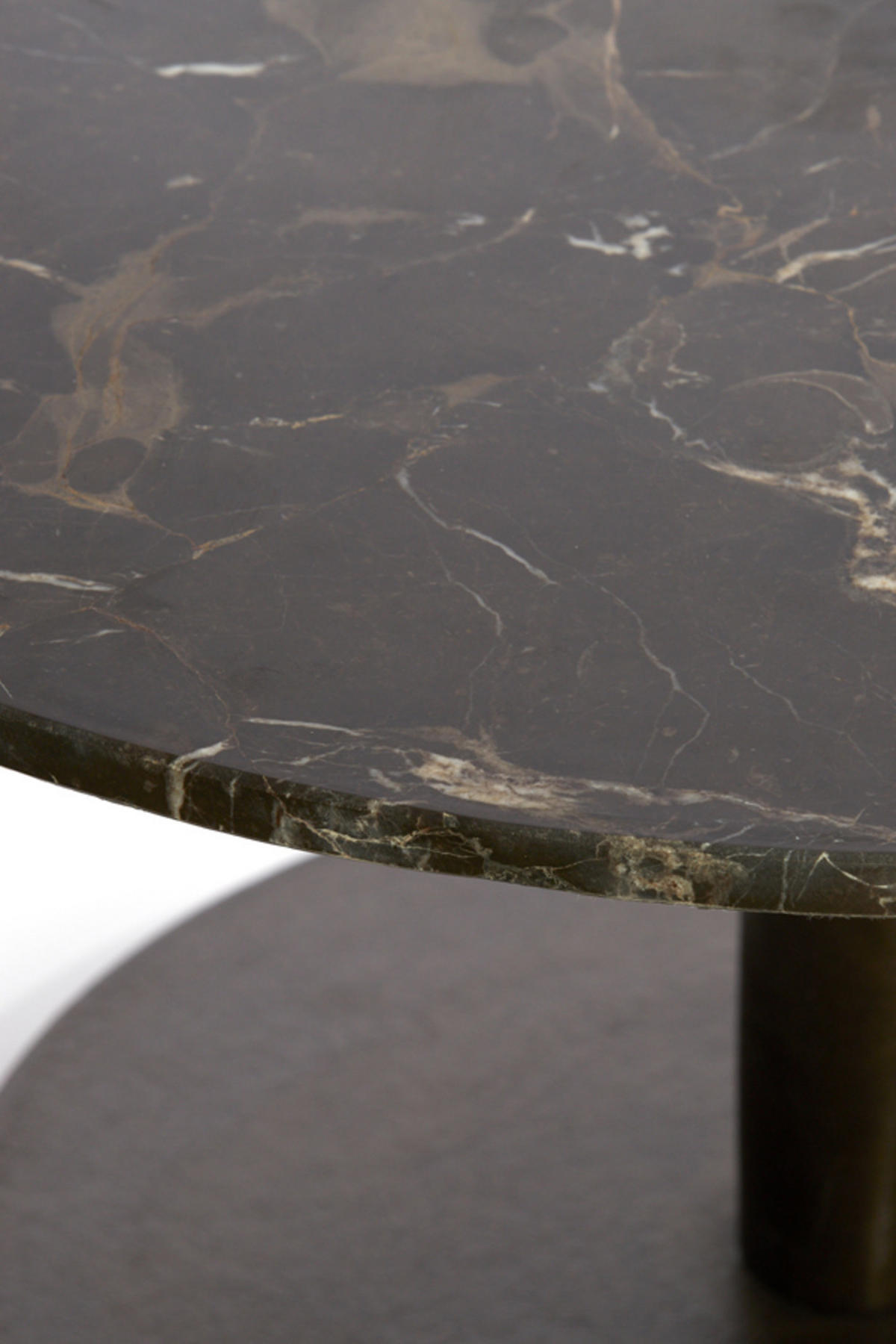 BEISTELLTISCH Pazo Braun Ø61/41 cm - Dunkelbraun, Metall (61/61/41cm) - Light & Living