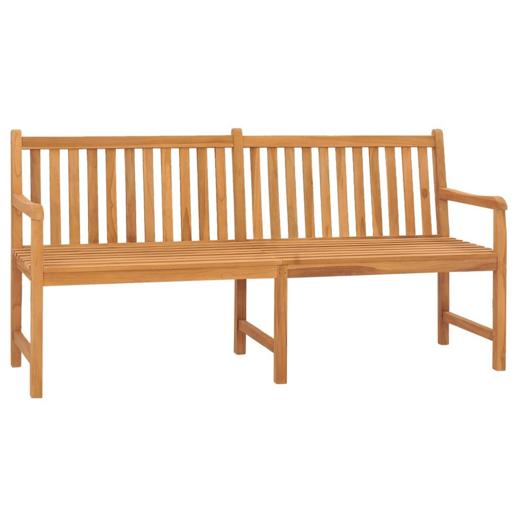 GARTENBANK 180 Cm Massivholz Teak - Braun, Holz (180/90/60cm) - vidaXL