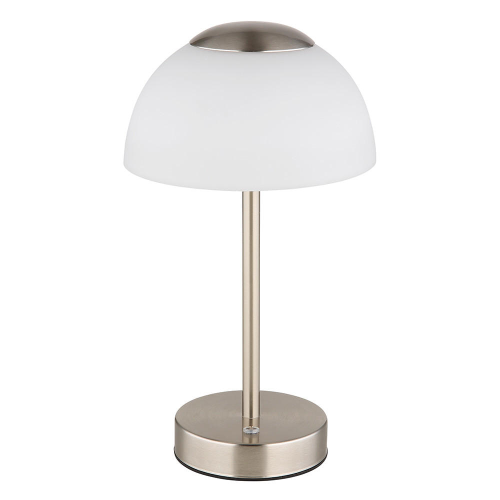 LED TISCHLEUCHTE SARIMA Silber matt - Silberfarben, Glas (15/15/28cm) - Globo Lighting