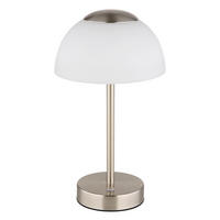 LED TISCHLEUCHTE SARIMA Silber matt - Silberfarben, Glas (15/15/28cm) - Globo Lighting