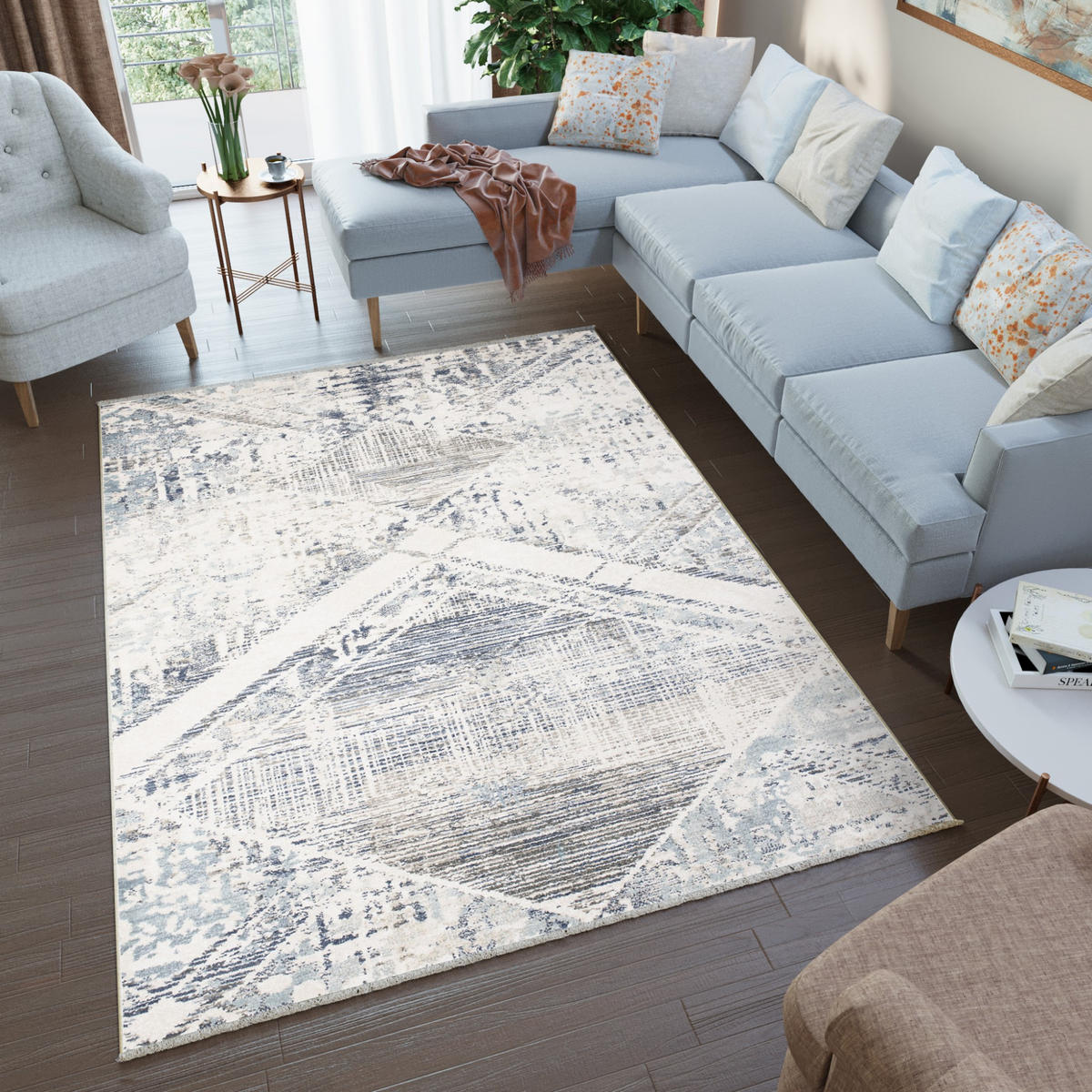 TEPPICH RIVIOLI Beige 160/225 cm - Beige, Textil (160/225cm) - Tapiso