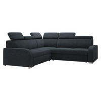 ECKSOFA Oslo 2rR2p - Silberfarben/Dunkelblau, Holz/Kunststoff (250/250cm) - MIRJAN24