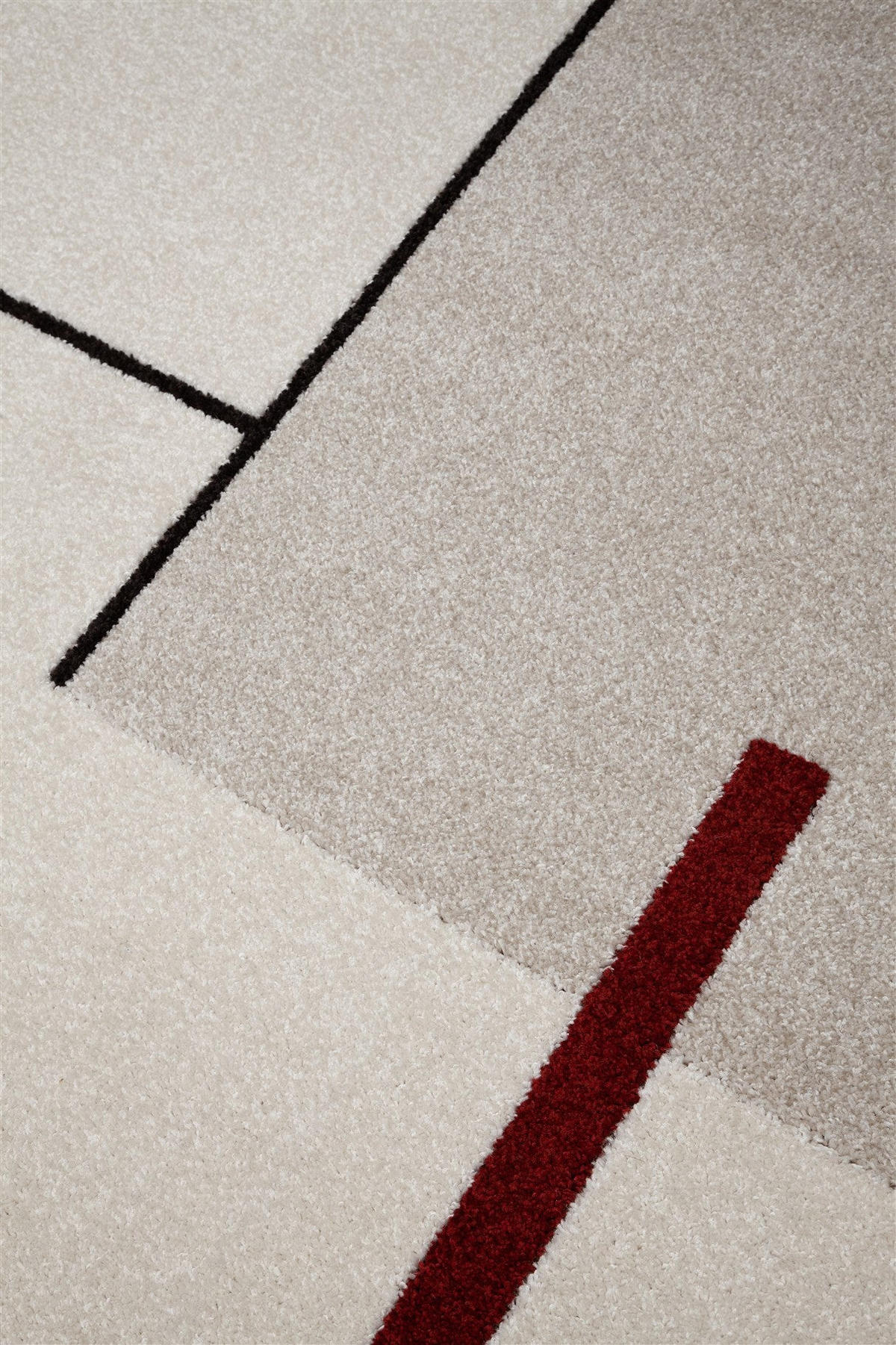 TEPPICH modern Wohn-/Schlafzimmer GRANATE Weiß 120 x 170 cm - Weiß, Textil (120/170cm) - Novatrend