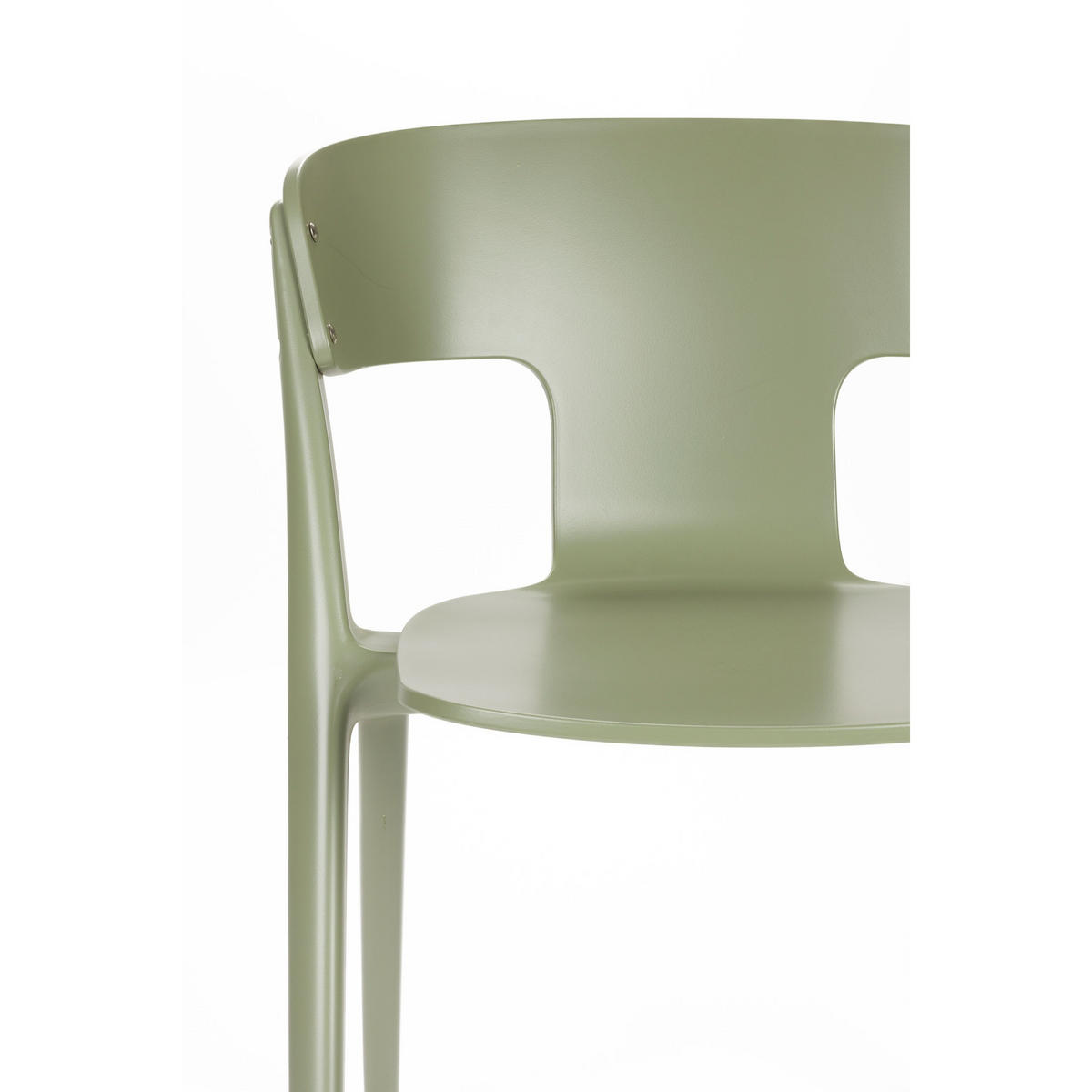 GARTENSTUHL Horizon Grün - 4 er Set - Grün, Kunststoff (57.5/75/52.5cm) - Zuiver