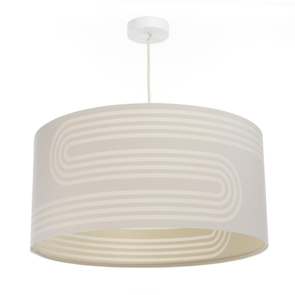 HÄNGELEUCHTE Beige 70/100 cm - Beige, Kunststoff (30/1.2/100cm) - ONZENO