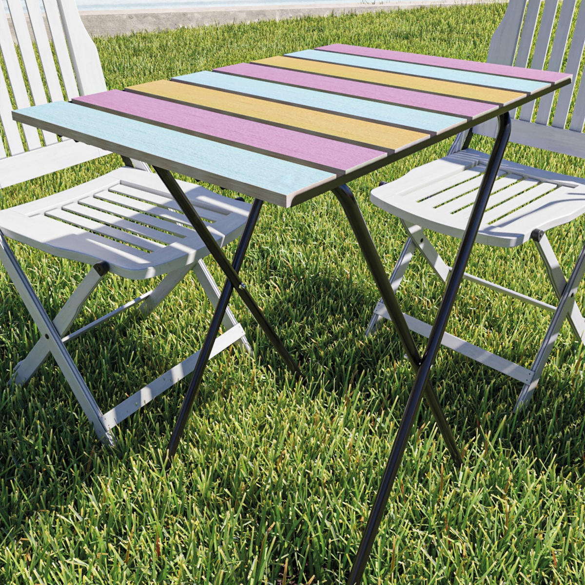 KLAPPTISCH Cavallino - Multicolor, Holz/Metall (40/60/57cm) - [en.casa]