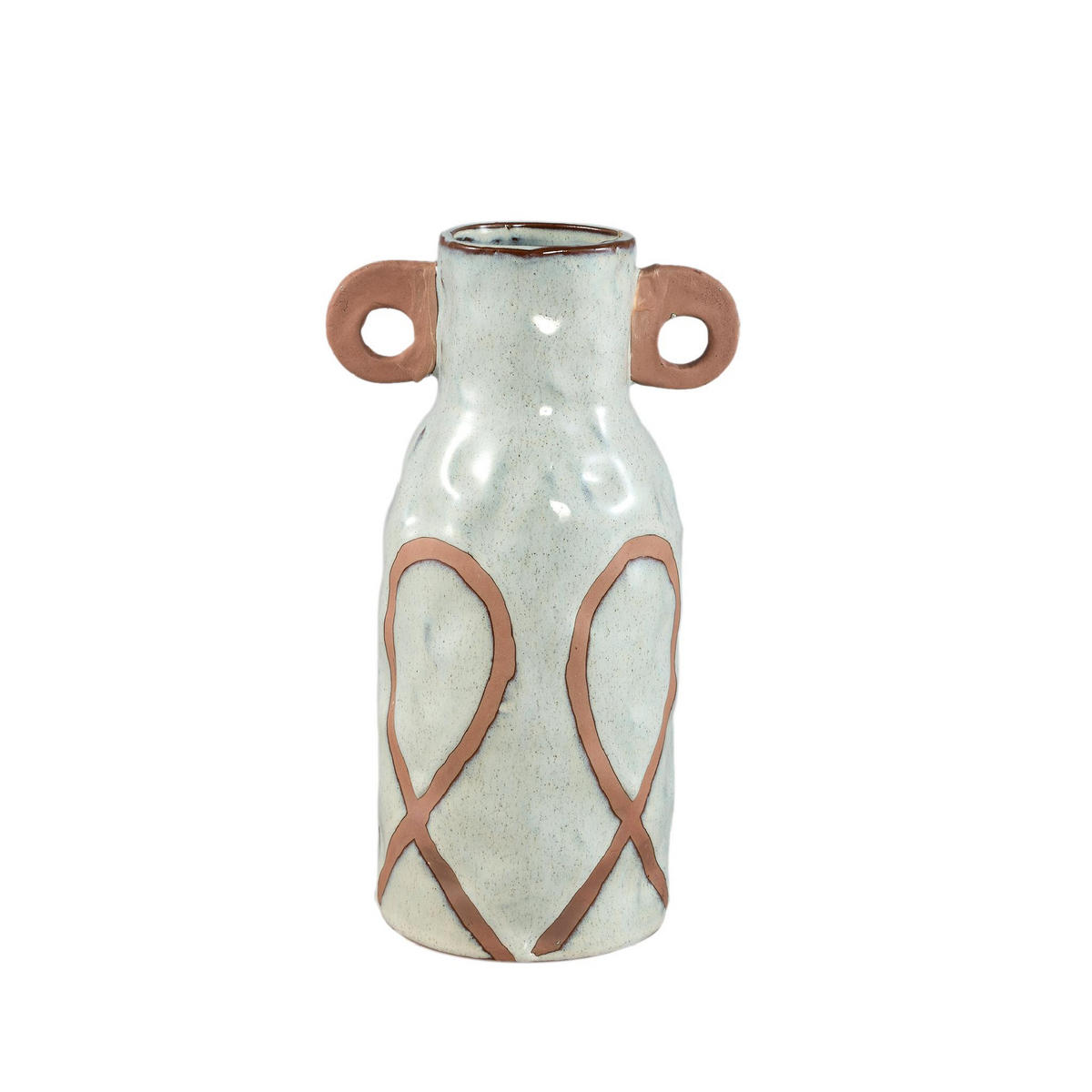 TOPF Freiah Beige 15.5/12.5/27cm - Beige, Keramik (27cm) - PTMD Collection