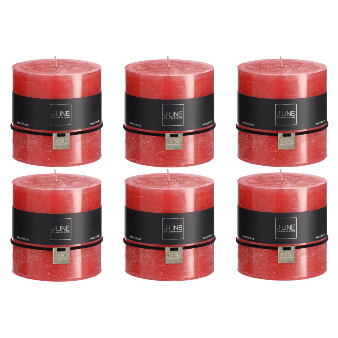 J-Line Duftkerze Rot 10 cm